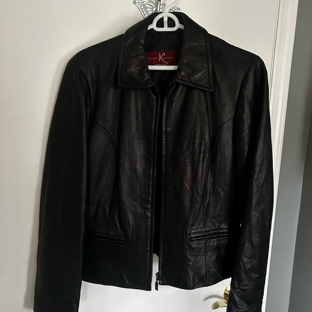 Black Leather Jacket for Women